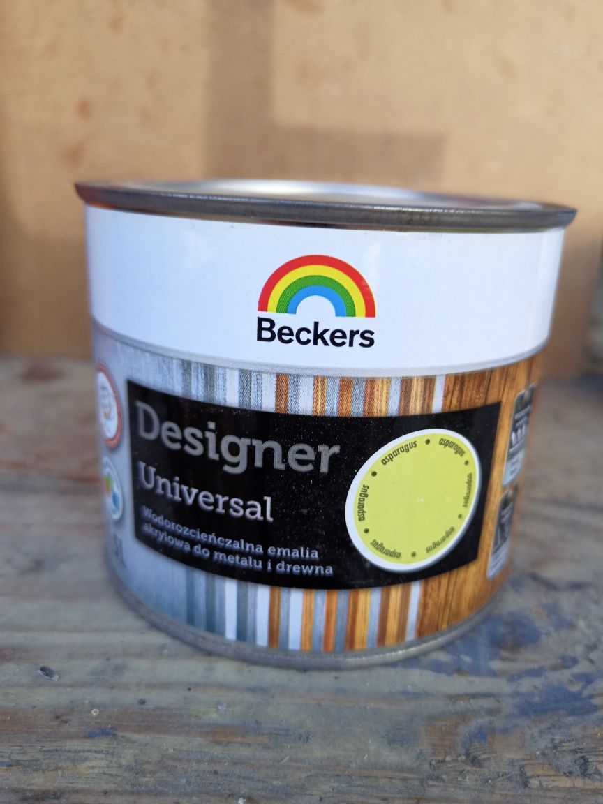 Farba Emalia Beckers Designer Universal puszki 0,5 L kolorów 11 warto!