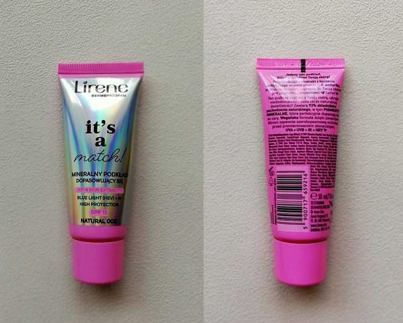 Podkład Lirene 002 Podkład It's a match mineralny SPF wegański