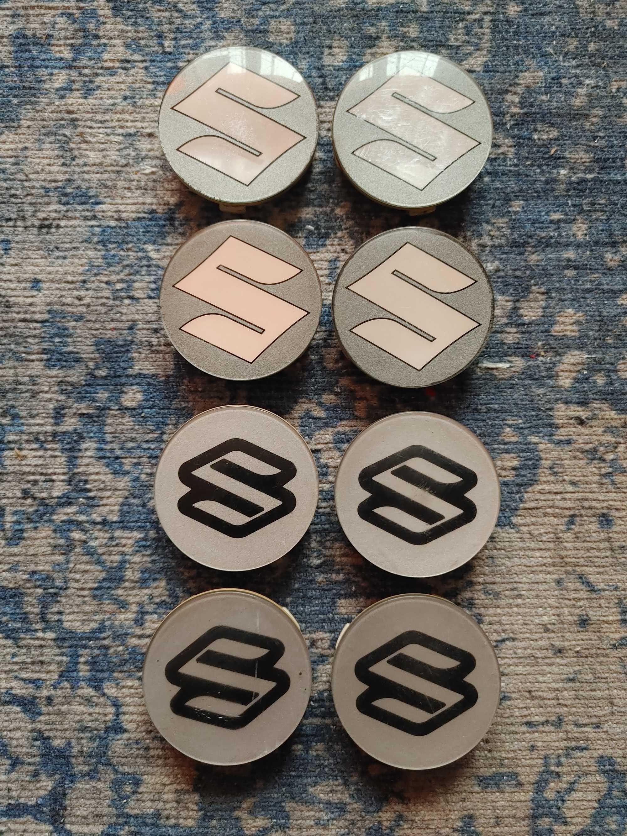 Dekielki alufelgi BORBET SUZUKI 56mm x 52mm srebrne komplet