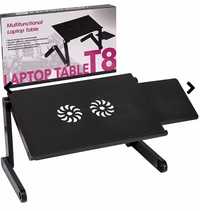 Столик трансформер для ноутбука LAPTOP TABLE T8 карбон