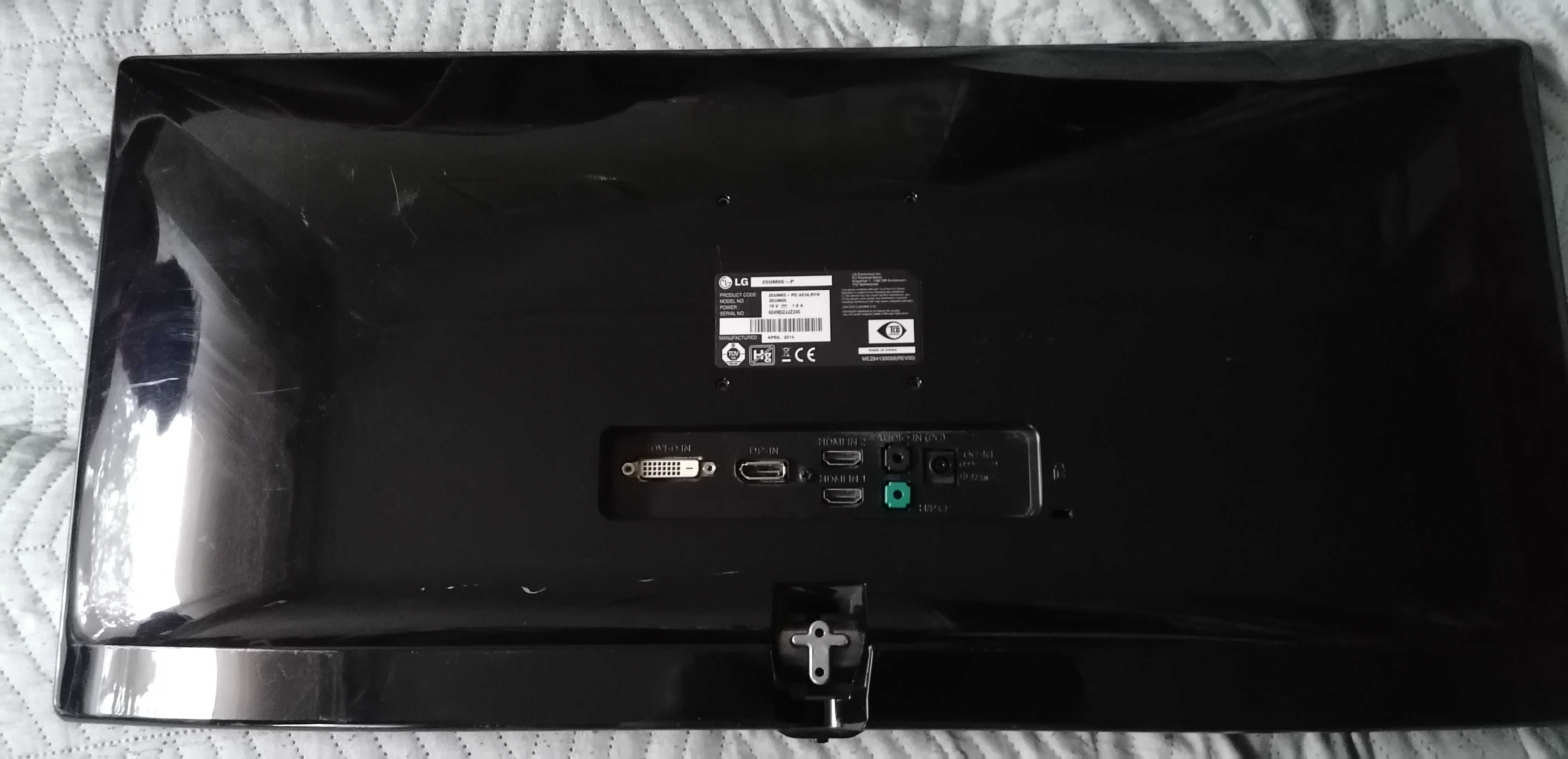 Monitor LG 25" model: 25UM65-P
