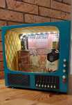 Barek na alkohol . Telewizor prl. Tv . Vintage . Retro . Loft