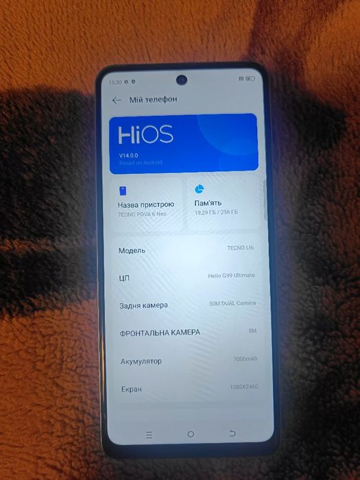 Телефон Techo pova 6 neo 256gb