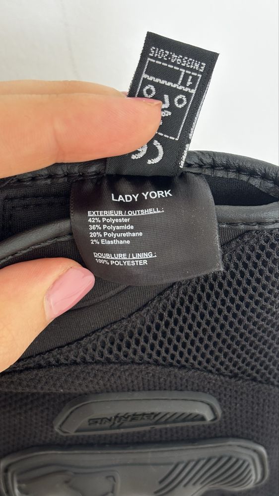 Damskie rękawice motocyklowe BERING LADY YORK — rozm. 8/XL — jak nowe