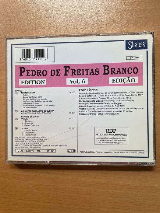 CD Pedro de Freitas Branco 6 (Ravel)