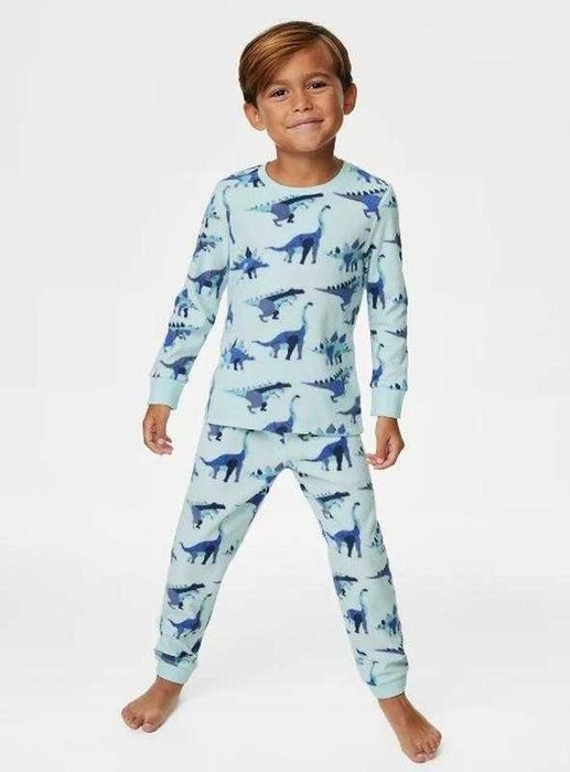 M&S COLLECTION Fleece Dinosaur Pyjamas Флисовая пижама, размер 7-8 лет