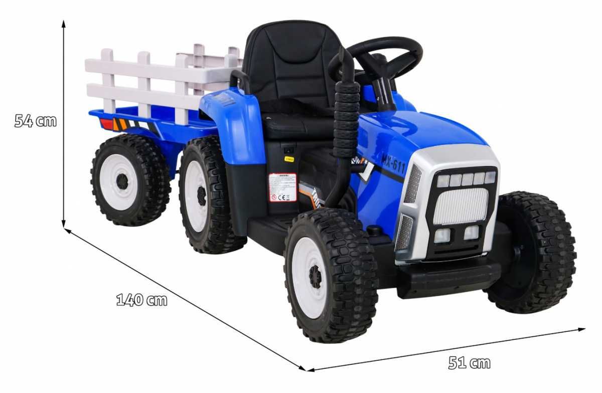 Autko TRAKTOR Z PRZYCZEPĄ BLOW NA AKUMULATOR pojazd jeździk samochód