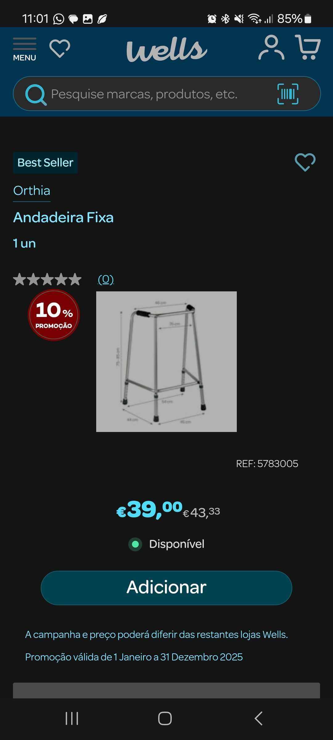 Andarilho Novo selado