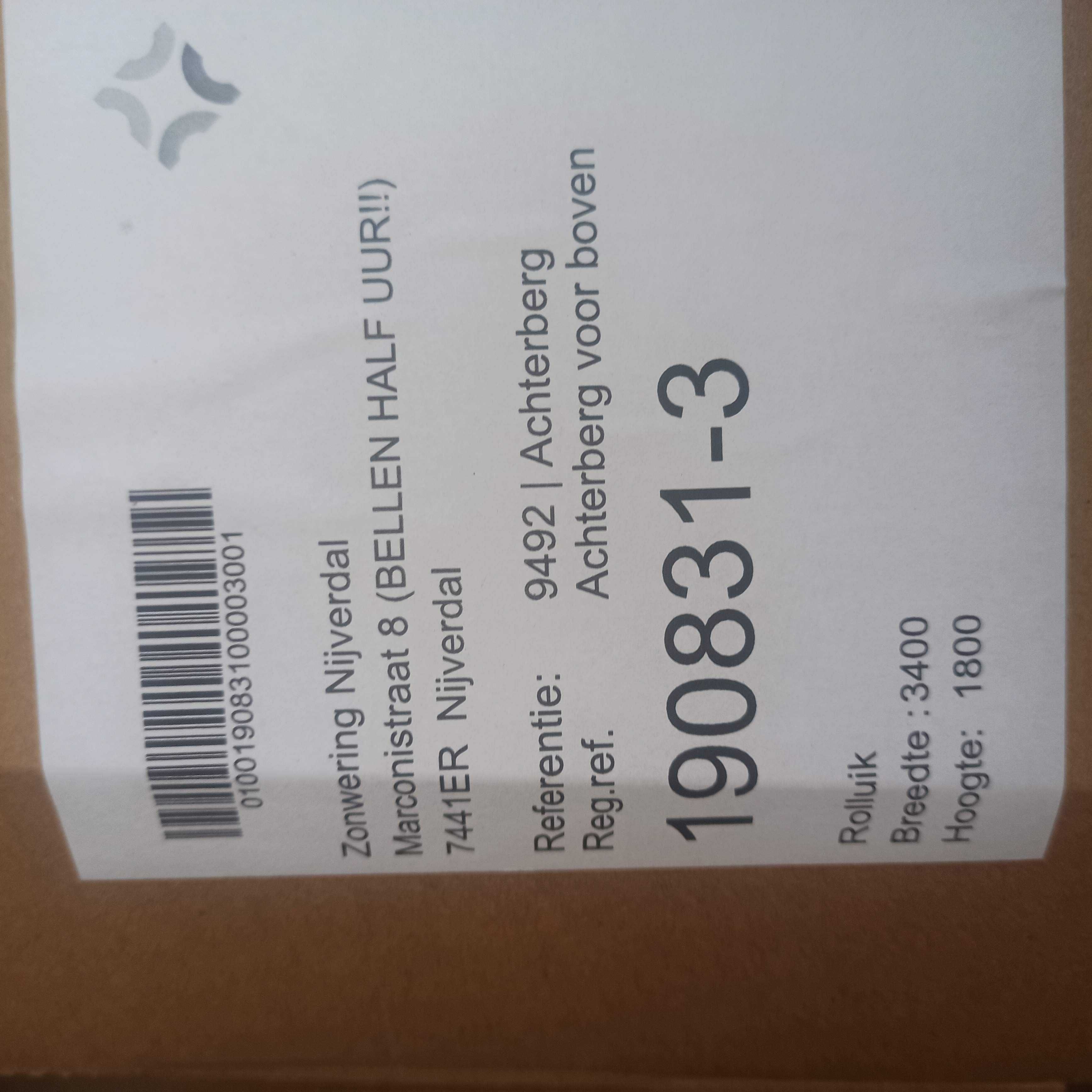 Roleta aluminiowa zewnetrzna z napedem Somfy IO 340x180