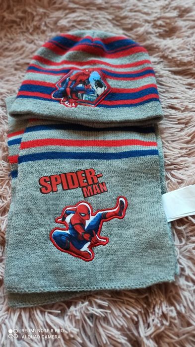 Czapka i szalik Marvel Spiderman