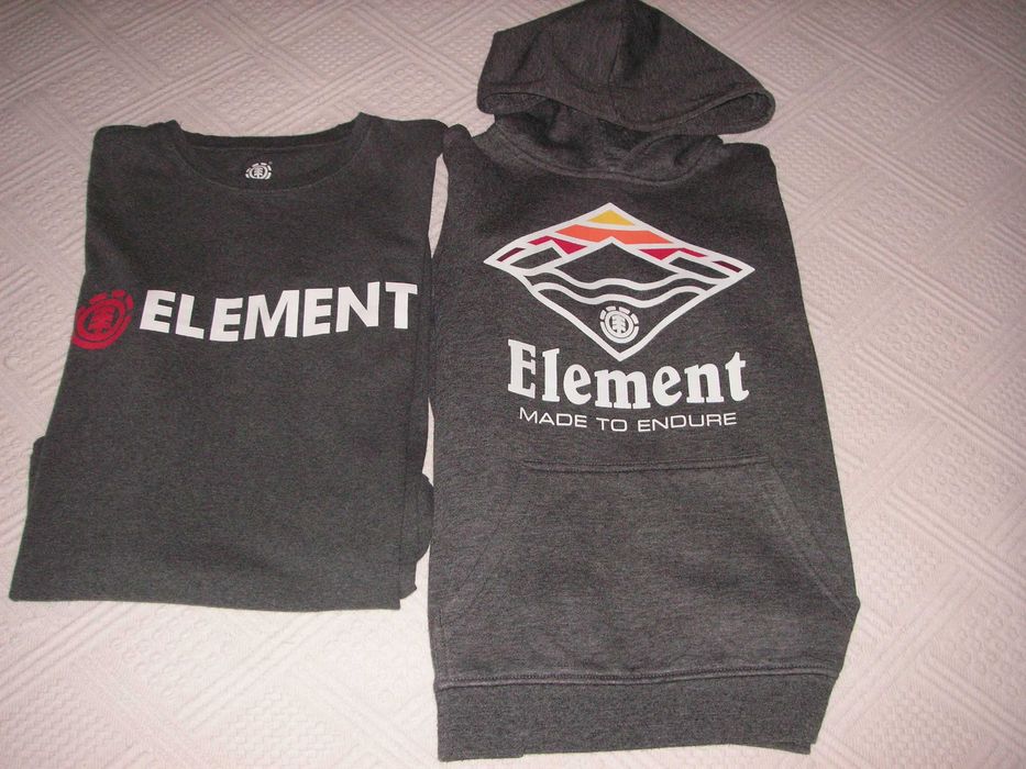 Sweatshirt com Capuz e T Shirt Manga Comprida da Element