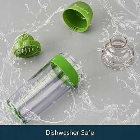 shaker do sosów z wyciskarką do soków,kubek z miarką,na dressing, 350