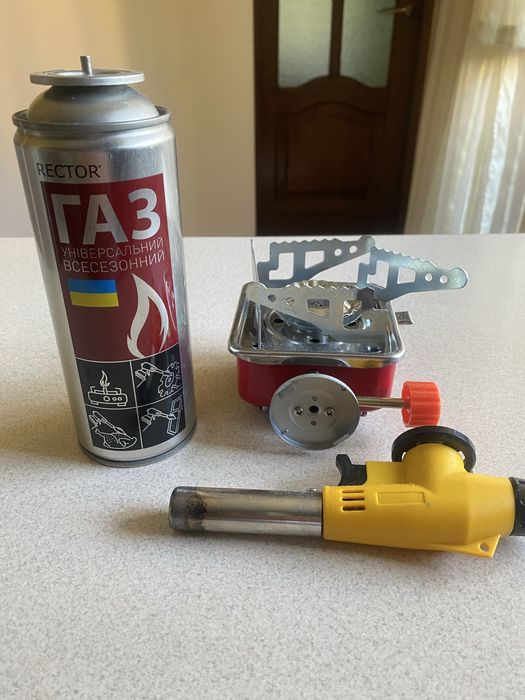 Плита газова горелка  портативна для кемпінгу в ідеальному стані