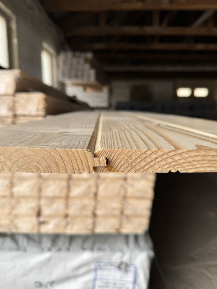Dwustronna deska szalówka świerk 18,3 x 146 TANIO WYPRZEDAŻ faza