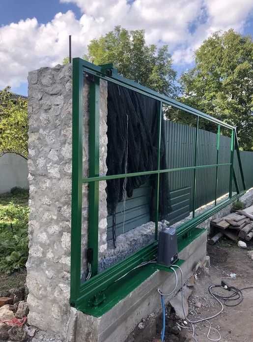 Каркас откатных ворот, Откатные ворота, Ворота автоматические,Сдвижные