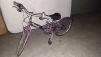 Bicicleta criança unisexo roxa menino menina
