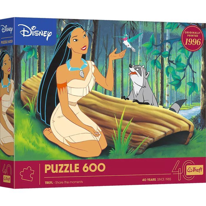Puzzle 600 elementów. 40-lecie. Pocahontas. Trefl
