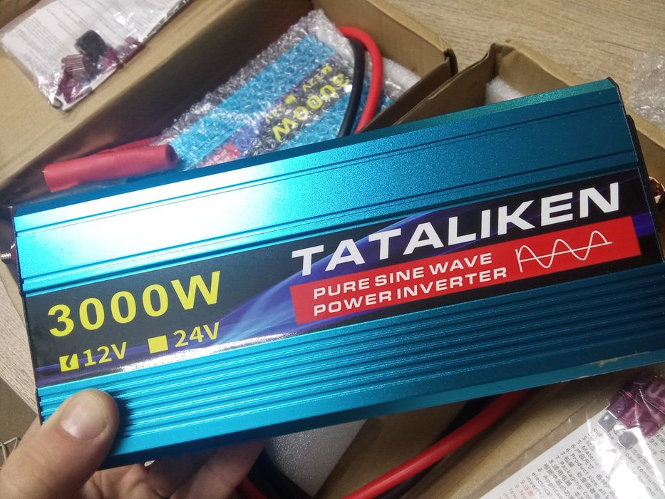 Инвертор чистая синусоида 3000W 12V для котла ноутбука холодильника