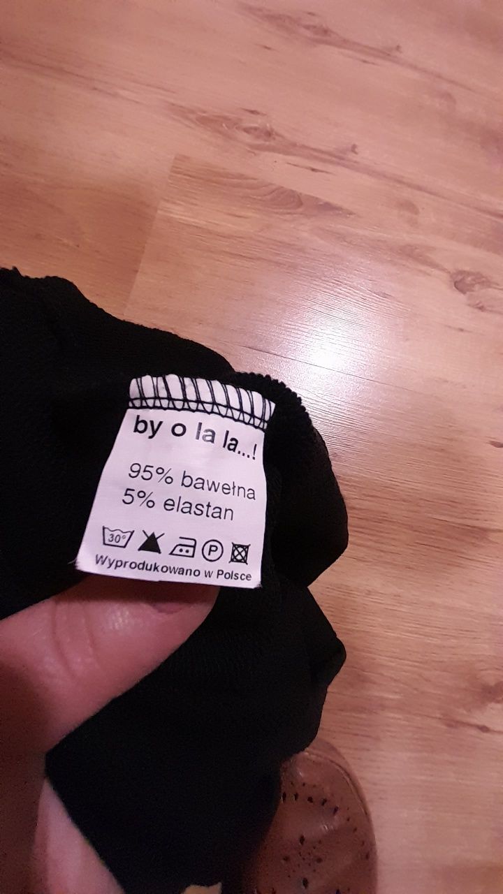 Czarna bluza bluzka by o la la rozmiar 1 czyli S 36