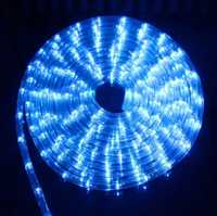 Wąż świetlny LED 10m zewnetrzny niebieski lampki choinkowe
