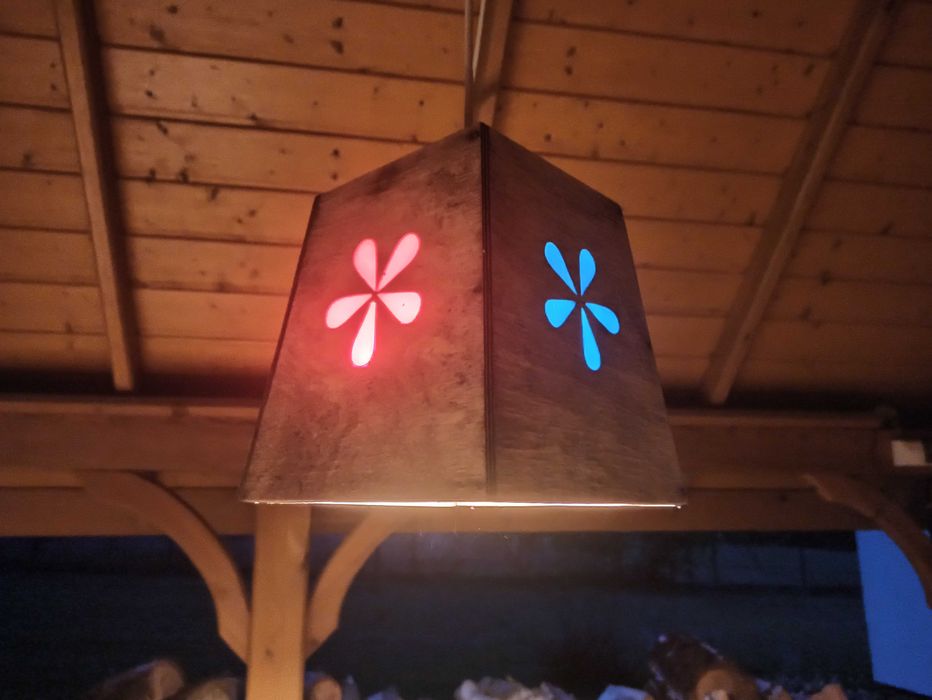 Abażur, lampa drewniana, kinkiet