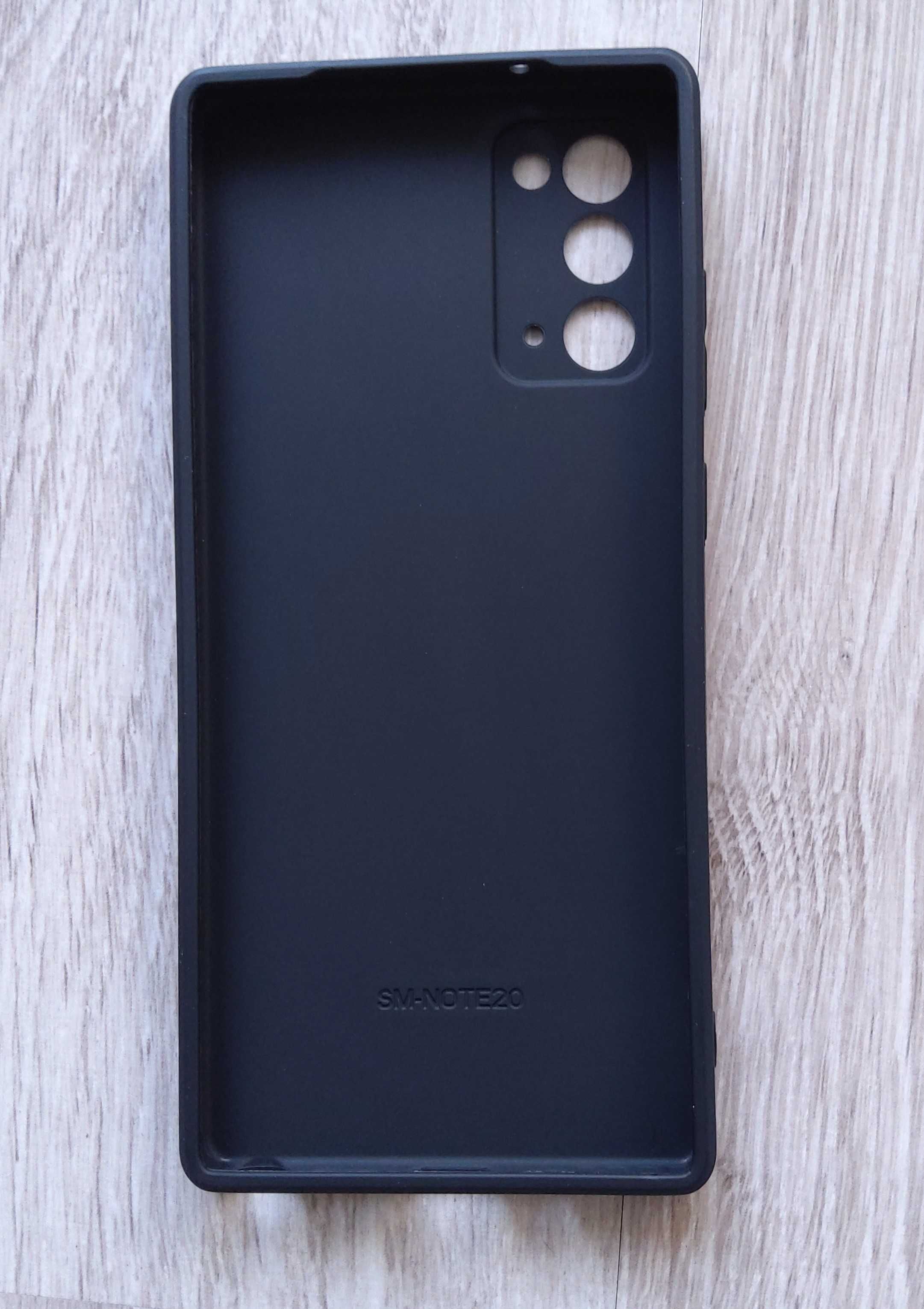 Silikonowe czarne matowe etui do Samsung Galaxy Note 20 5g/4g