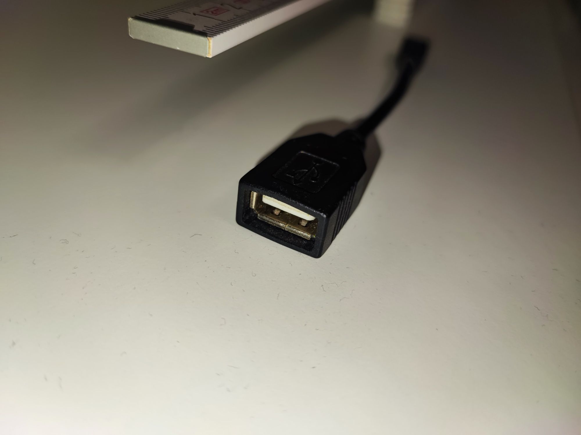 OTG micro USB кабель, 14 см.