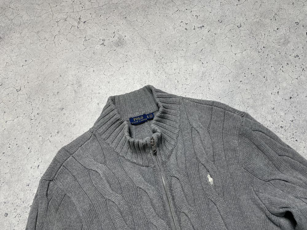 Как Новая Женская Кофта Свитер Polo Ralph Lauren На Замку Оригинал XL