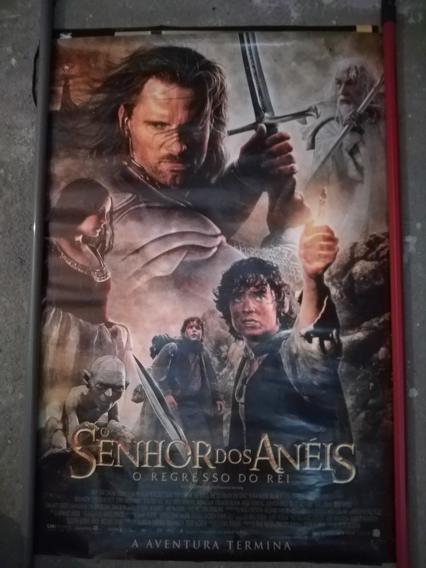 Cartaz de cinema original "senhor dos anéis" 2003