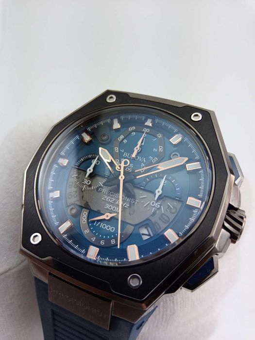 Суперточные мужские часы Bulova 98B357, 262 кГц, точностью 1/1000 сек