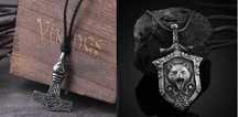colar pendente materlo Thor/ urso escudo espada