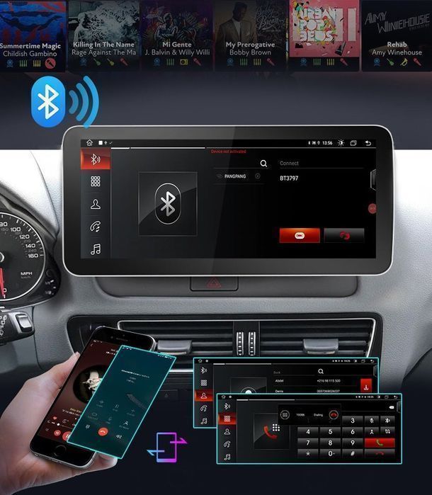 Radio nawigacja Audi Q5 2009 - 2016 10.25“ Android CarPlay 4GB 64GB