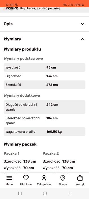 Sofa Evora Agata meble, rozkładana z funkcją spania
