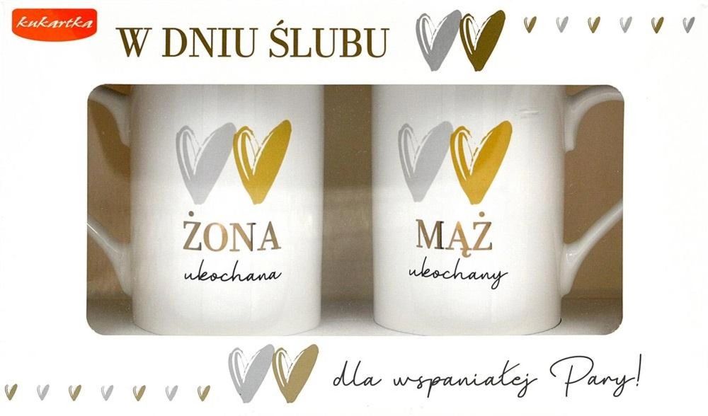 Kubek komplet Ślub oprawa: pudełko