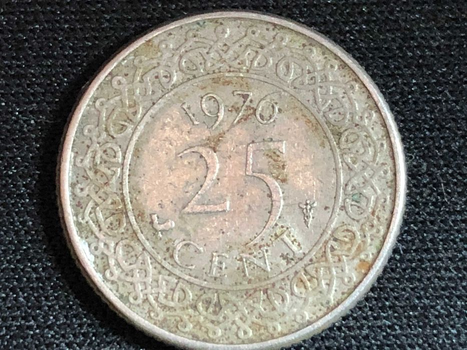 Suriname 1976 - 25 Cents Cuproniquel