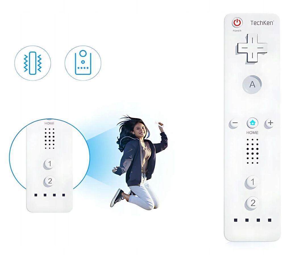 2 Szt. Pady Piloty Do Wii Wii U Kontrolery Z Silikonowym Etui