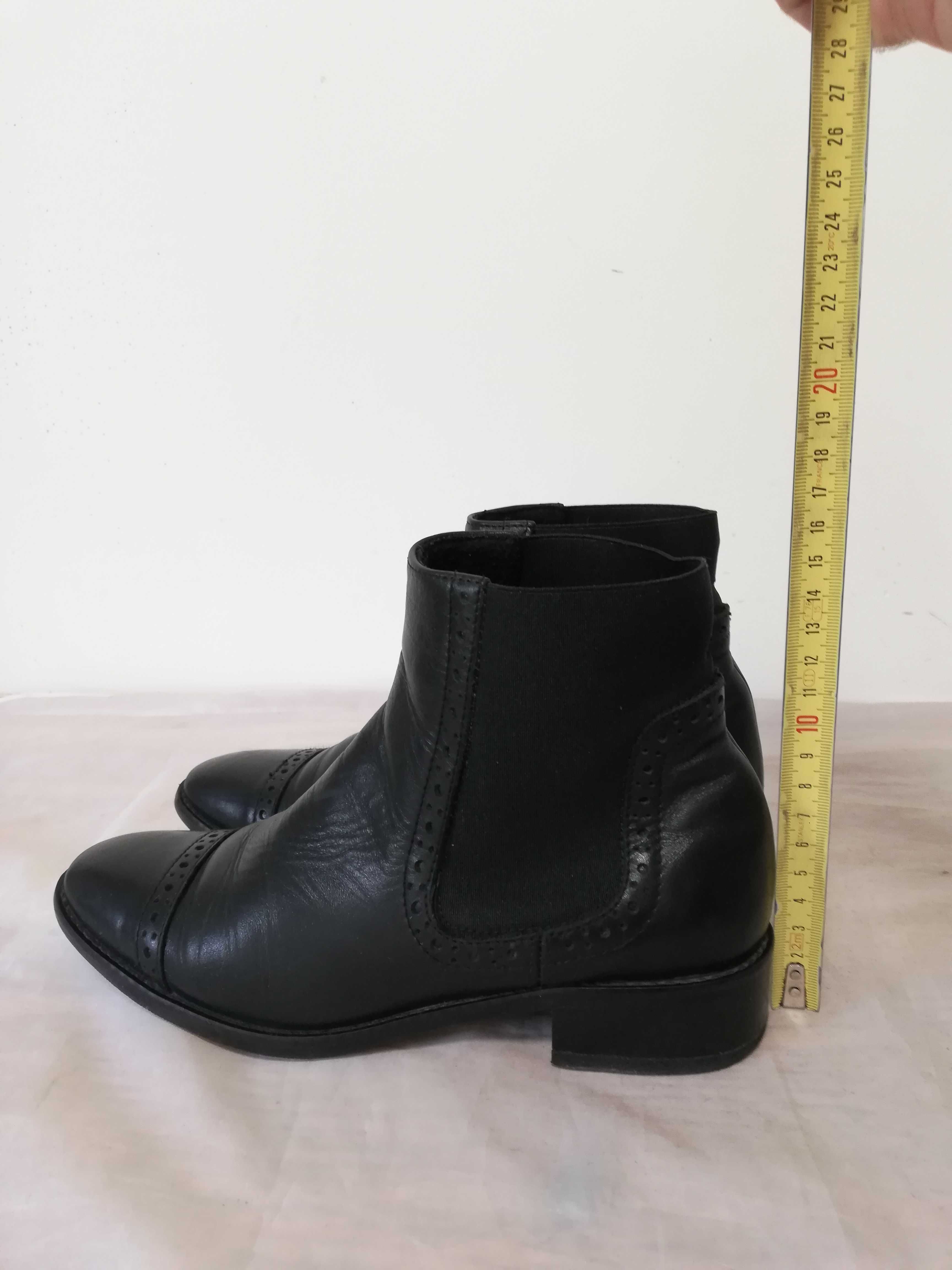 Buty sztyblety skórzane SAGAN r. 36 wkł 23,5 cm