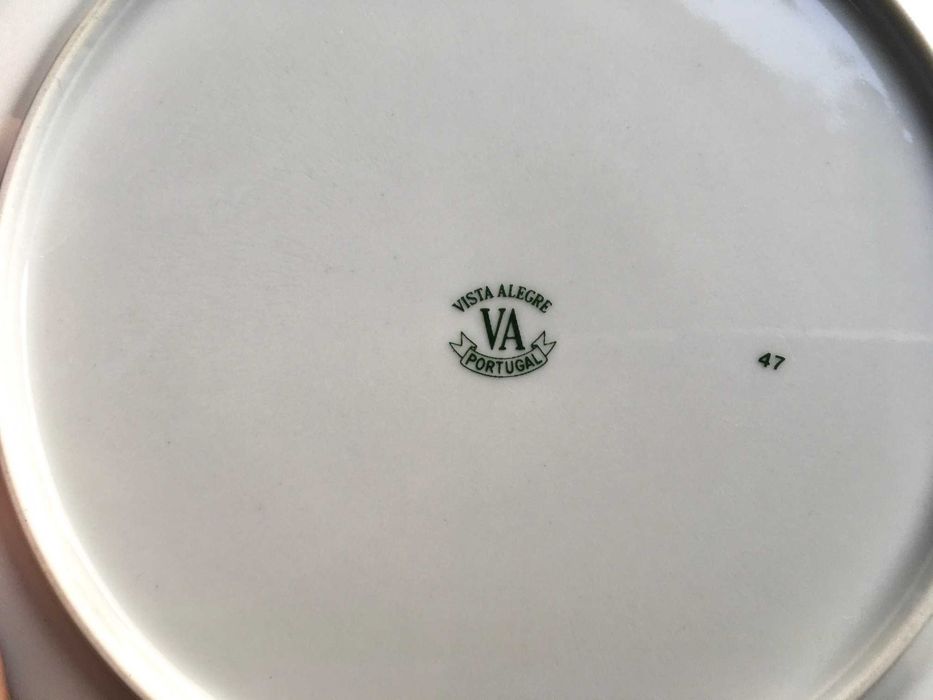 Conjunto / serviço de chá ou café Vista Alegre "Índias" (verde)