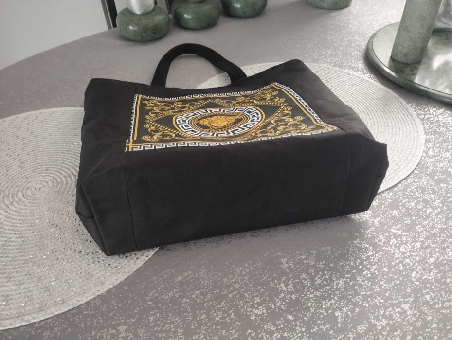 Duza torba,shopper z wodoodpornej tkaniny