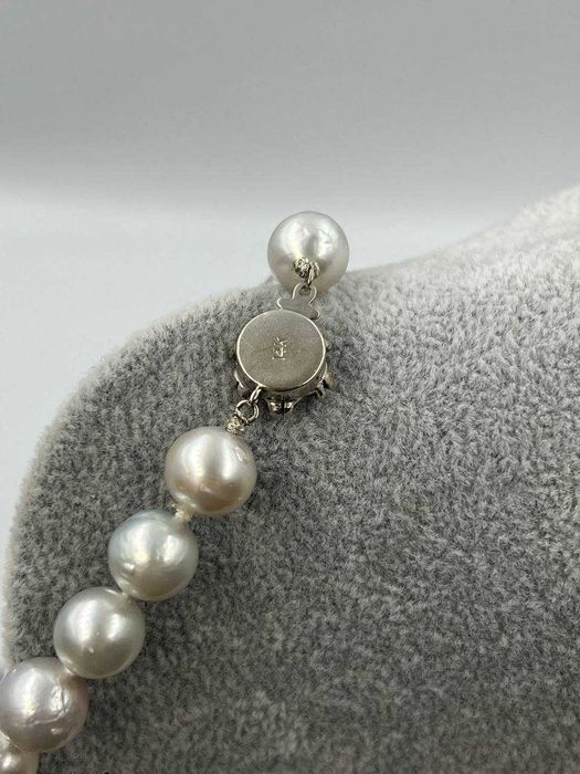 Naszyjnik z pereł naturalnych , złote zapięcie 14K