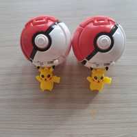 Zestaw 2 Pokeball clip + figurka pokemon