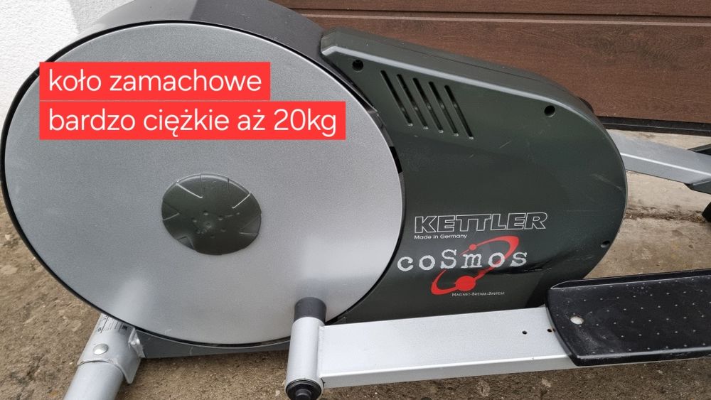 DUŻY orbitrek KETTLER COSMOS magnetyczny koło 20kg chodziarz orbiterek