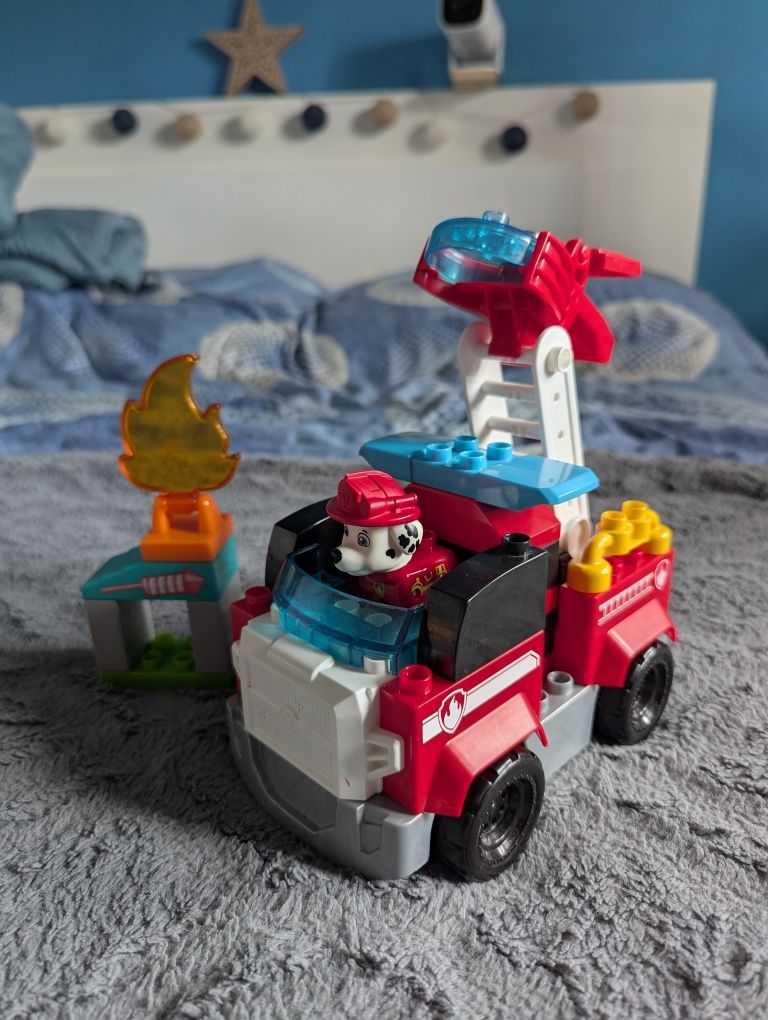 Psi patrol, klocki Mega bloks zestaw 5 pojazdów