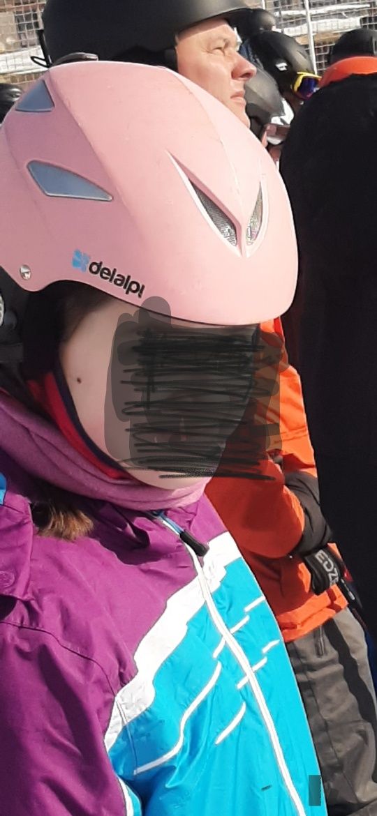 Kask narciarski różowy xs/s junior