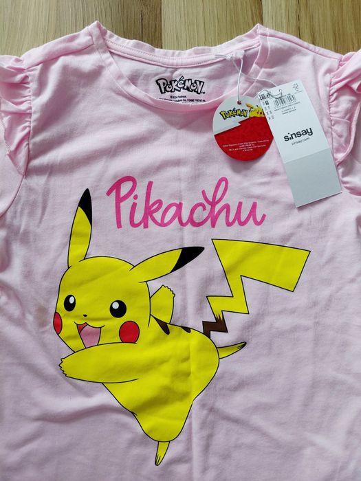 Nowa z metką bluzka koszulka z długim rękawem Pikachu Pokemon rozmiar