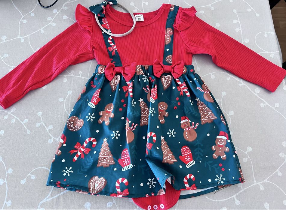 Vestido Natal Menina Shein - 2/3 anos