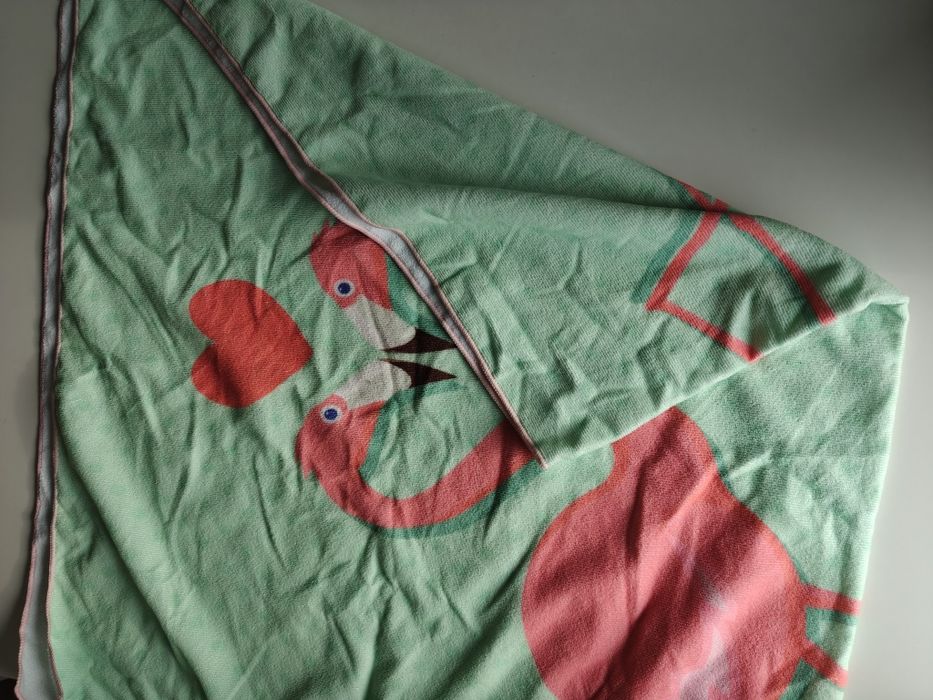 Ręcznik plażowy 90x170 flamingi