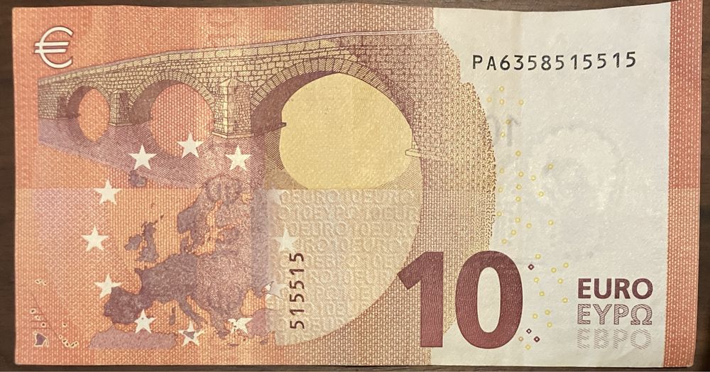 Nota 10€ capicua
