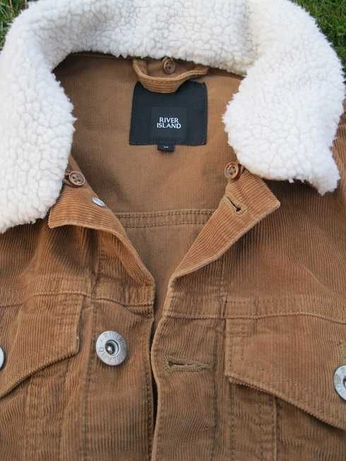 FAJNA kurtka KATANA bluza RIVER ISLAND beżowa M koszula LEVIS diesel
