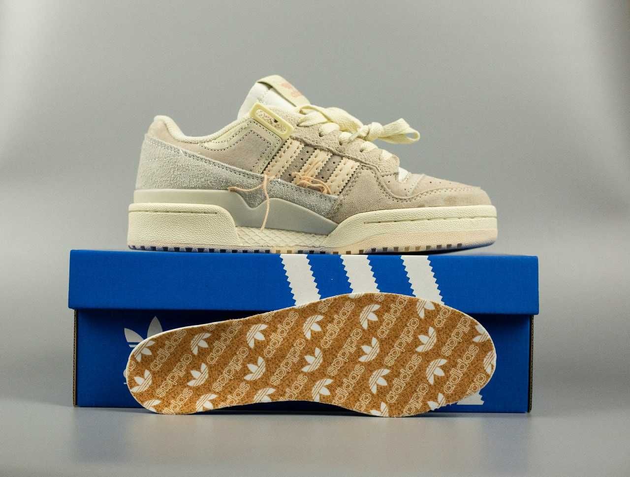 Жіночі кросівки Adidas Forum 84 Low “Off white” Beige адидас форум